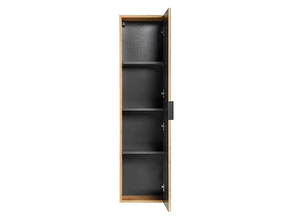 Promoções Casa De Banho & Bem-Estar*Vente-unique Coluna De Casa De Banho Suspensa Estriada Natural Claro A140 Cm - Zevara