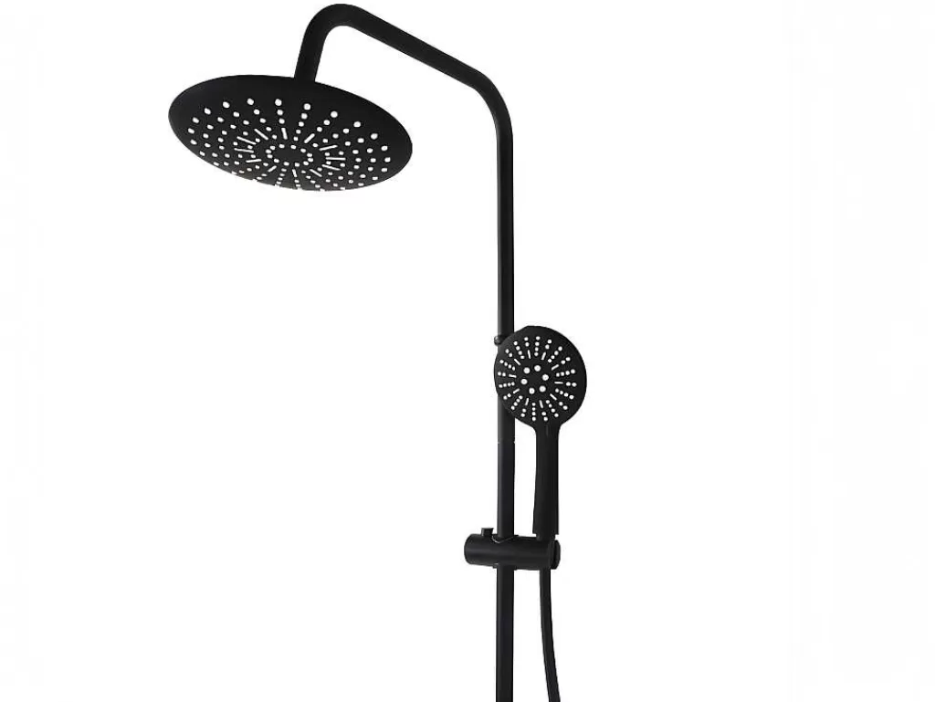Promoções Casa De Banho & Bem-Estar*Shower & Design Coluna De Duche Aita Em Aco Inoxidavel Preto Mate - 127 Cm