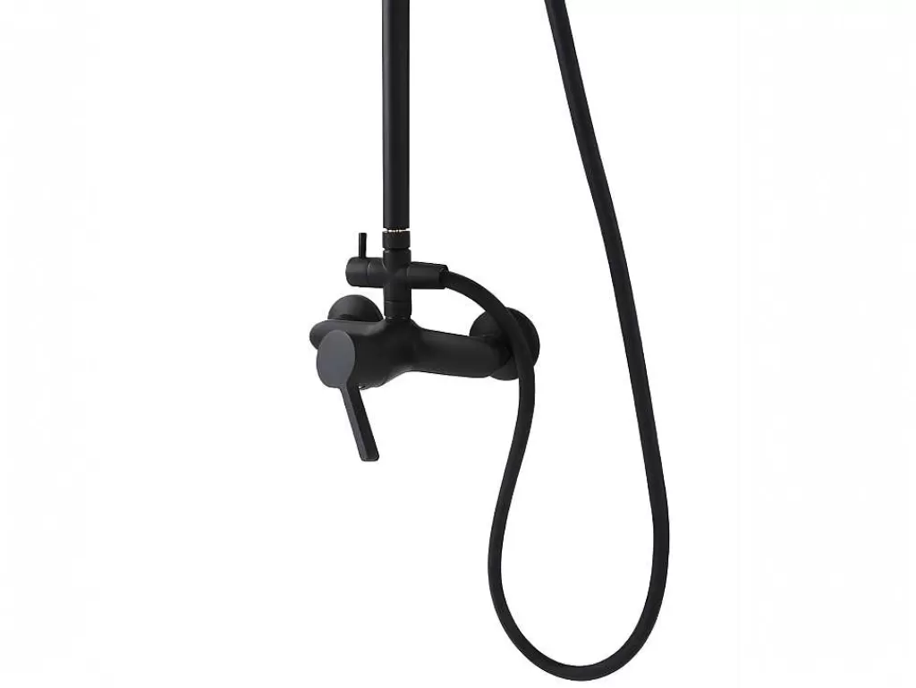 Promoções Casa De Banho & Bem-Estar*Shower & Design Coluna De Duche Aita Em Aco Inoxidavel Preto Mate - 127 Cm