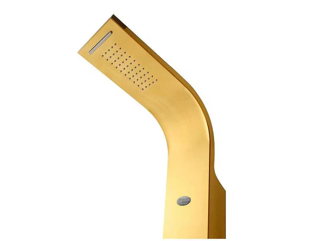 Coluna De Duche*Shower & Design Coluna De Duche De Hidromassagem Termostatica Josta - Dourada - 45*150 Cm