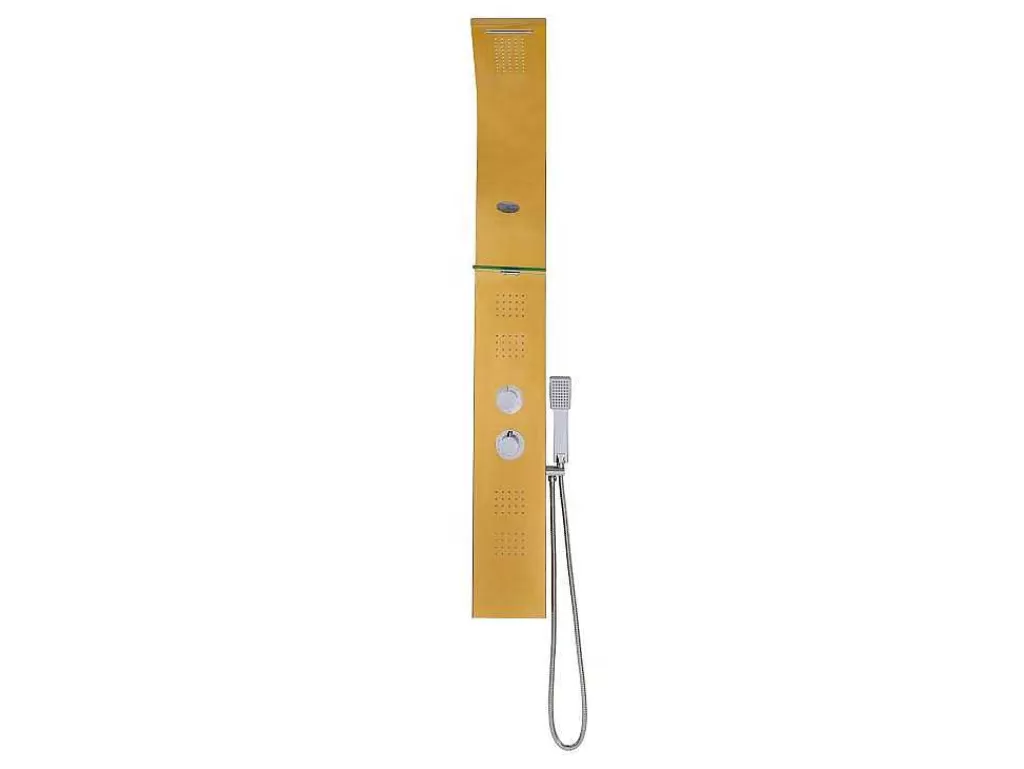 Coluna De Duche*Shower & Design Coluna De Duche De Hidromassagem Termostatica Josta - Dourada - 45*150 Cm