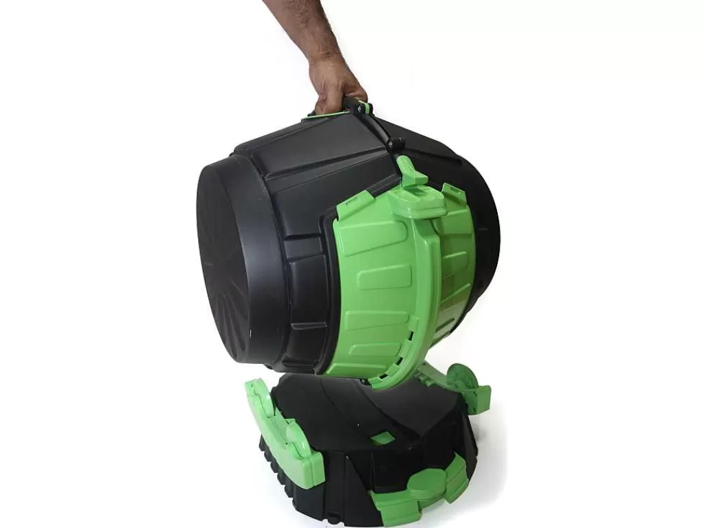 Floreira*Vente-unique Compostor Rotativo 50 Litros Com Recuperador De Liquidos C49 X L44 X A57 - Recycool