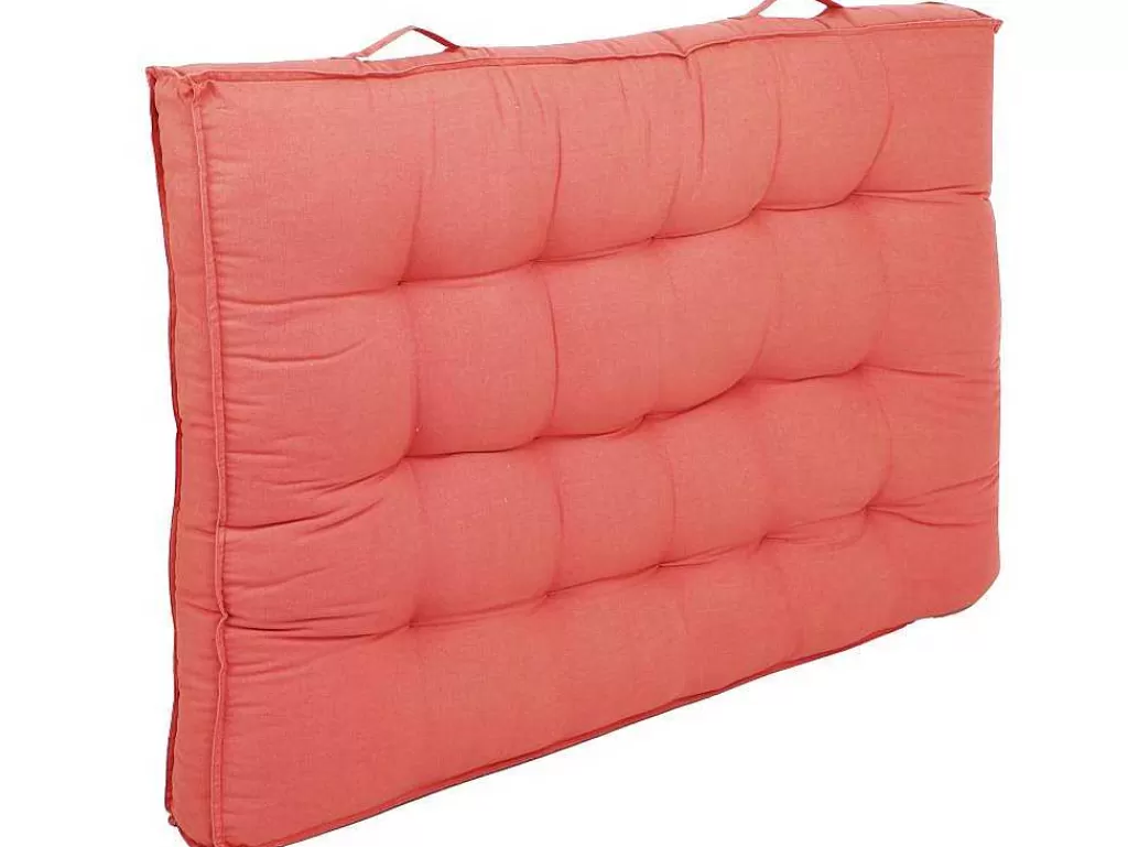 Decoração De Jardim*OZAIA Conjunto 1 Colchão + 2 Almofadas Para Palates Em Algodao Cor Coral - Baila