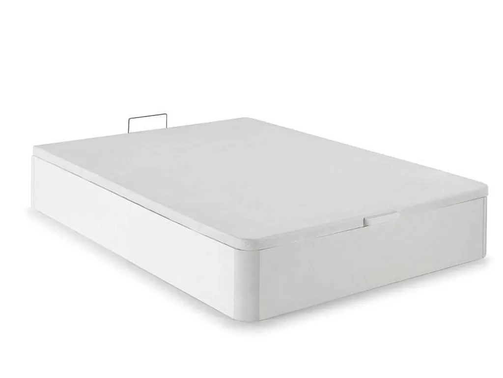Conjunto Colchão E Sommier*Palacio Conjunto Artigos De Cama 140 X 190 Cm Sommier Com Espaco De Arrumação Branco + Colchão De Molas Ensacadas - Marquis Da Dreamea