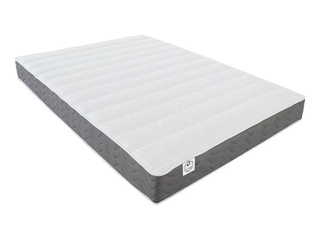 Conjunto Colchão E Sommier*DREAMEA Conjunto Artigos De Cama 160 X 200 Cm Sommier Com Espaco De Arrumação Natural Claro + Colchão De Espuma Hd - Heaven Da