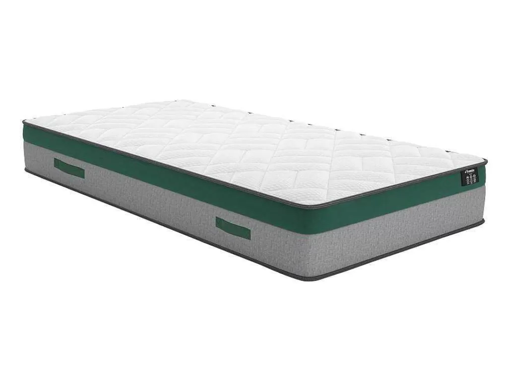 Conjunto Colchão E Sommier*Ysmée Conjunto Artigos De Cama 90 X 190 Cm Sommier Com Espaco De Arrumação Branco + Colchão De Molas Ensacadas - Prestige Da Dreamea
