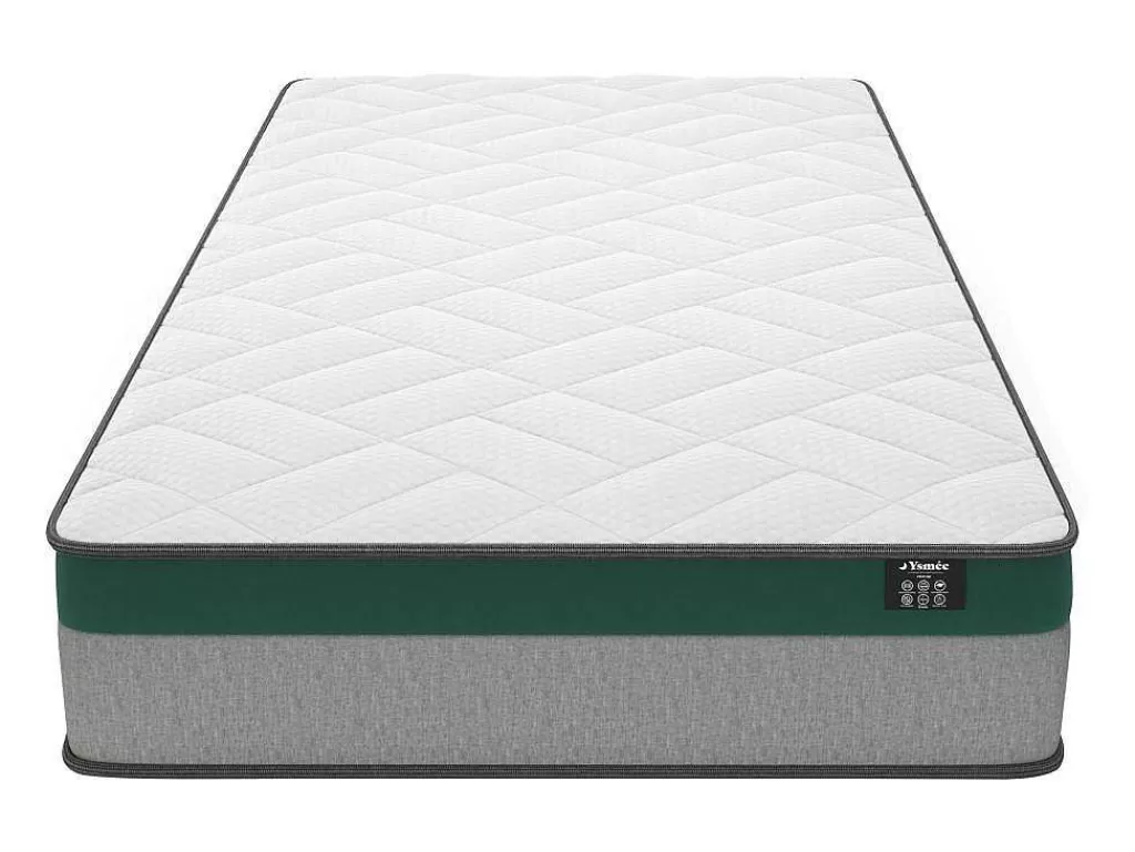 Conjunto Colchão E Sommier*Ysmée Conjunto Artigos De Cama 90 X 190 Cm Sommier Com Espaco De Arrumação Branco + Colchão De Molas Ensacadas - Prestige Da Dreamea