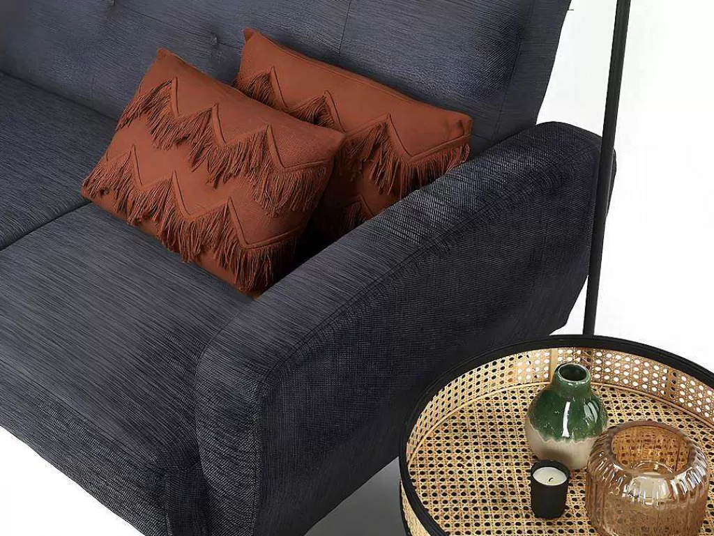 Têxtil De Casa*OZAIA Conjunto De 2 Almofadas 100% Algodao Com Franjas De 30 X 50 Cm Cor Terracota - Bonel