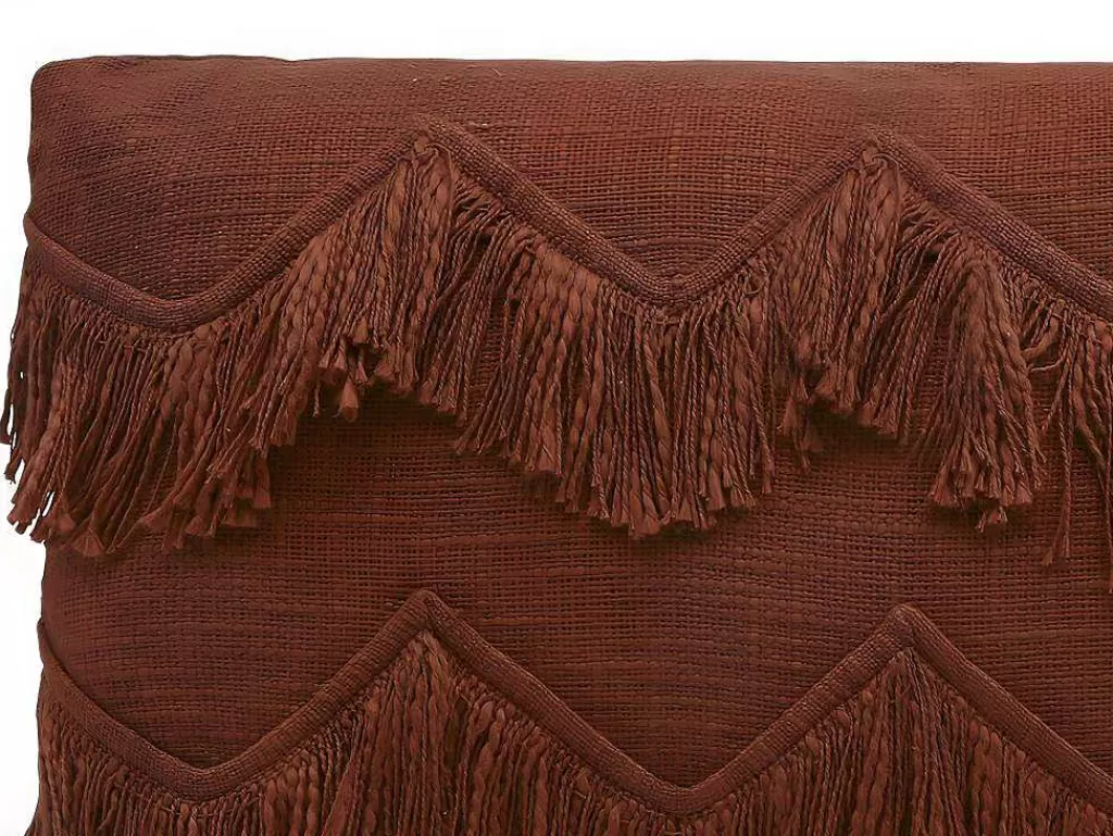Têxtil De Casa*OZAIA Conjunto De 2 Almofadas 100% Algodao Com Franjas De 30 X 50 Cm Cor Terracota - Bonel