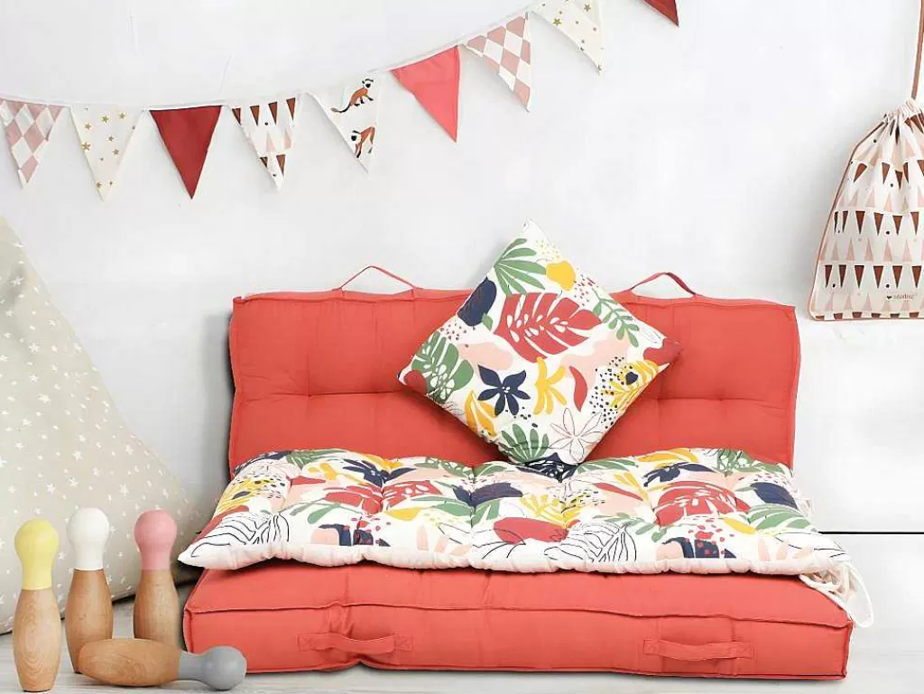 Decoração De Jardim*OZAIA Conjunto De 2 Almofadas Floridas Em Algodao 45 X 45 Cm Multicolor - Bariola