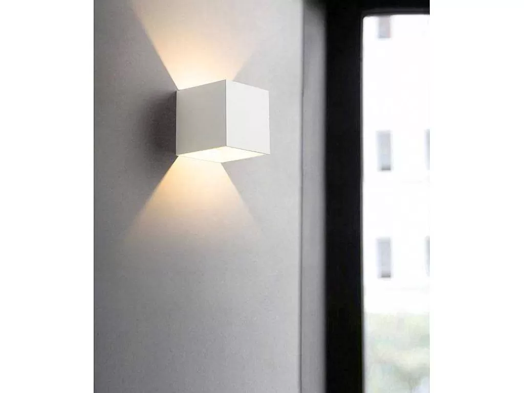 Candeeiro De Parede*OZAIA Conjunto De 2 Apliques Led Em Aluminio A. 10 Branco - Paisley