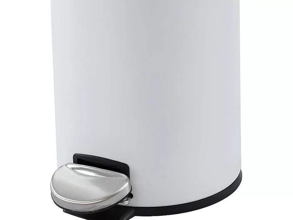 Acessórios E Arrumação De Cozinha*OZAIA Conjunto De 2 Caixotes Do Lixo Com Pedal Em Inox De 30 L E 3 L Cor Branco E Dourado - Pira
