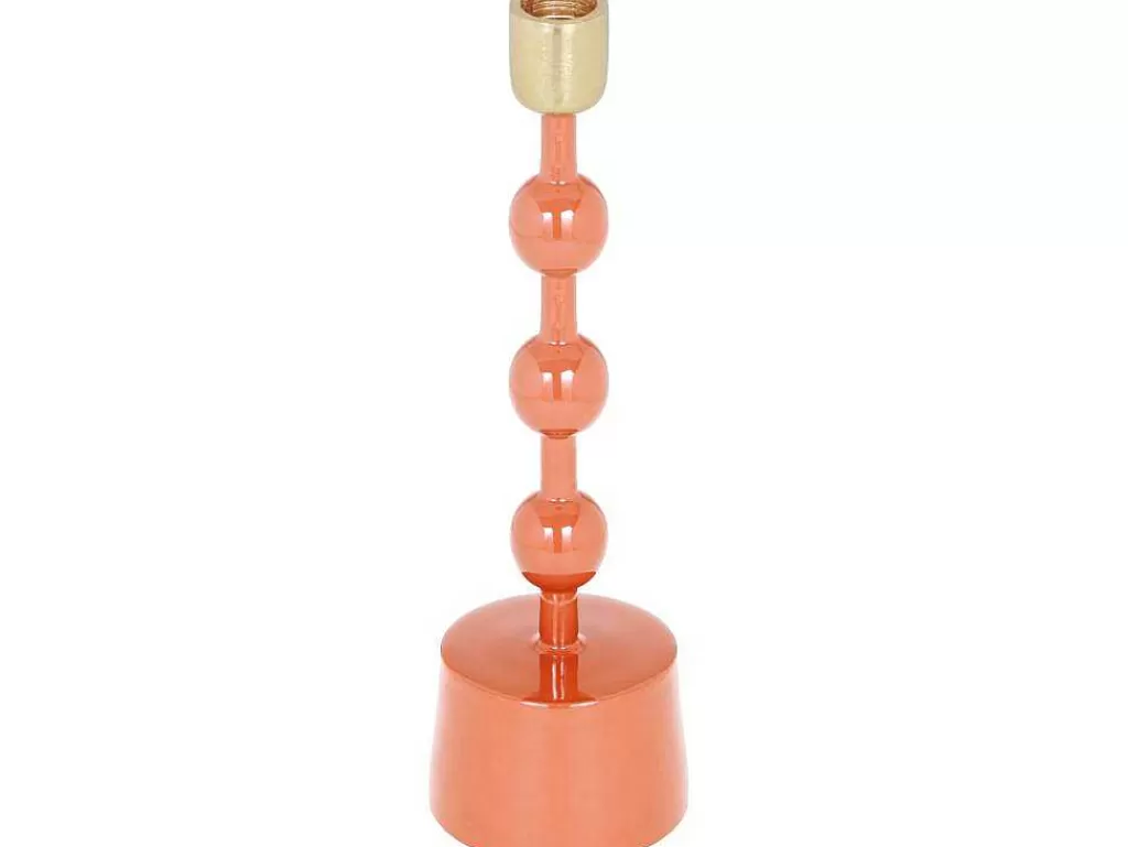 Castiçais Decorativos E Velas*OZAIA Conjunto De 2 Castiçais Em Aluminio Esmaltado A. 26,5 Cm X A. 22 Cm Terracota - Parina