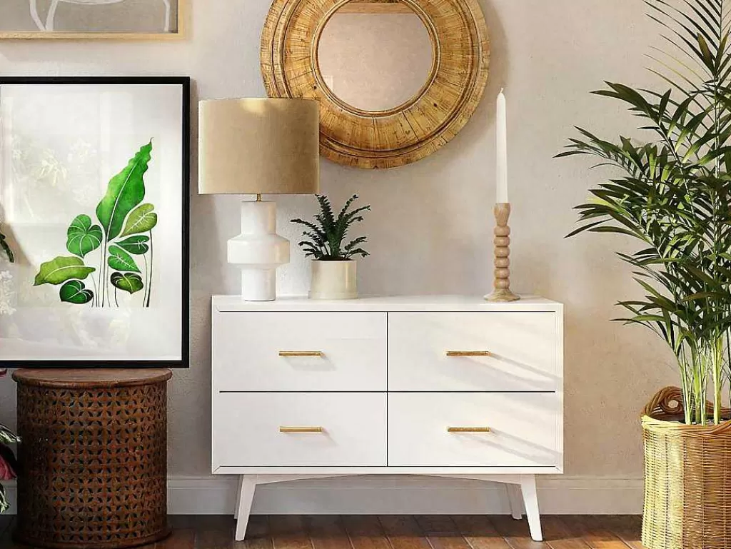 Promoções Decoração*OZAIA Conjunto De 2 Castiçais Em Madeira De Mangueira A.23 Cm Natural - Fainin