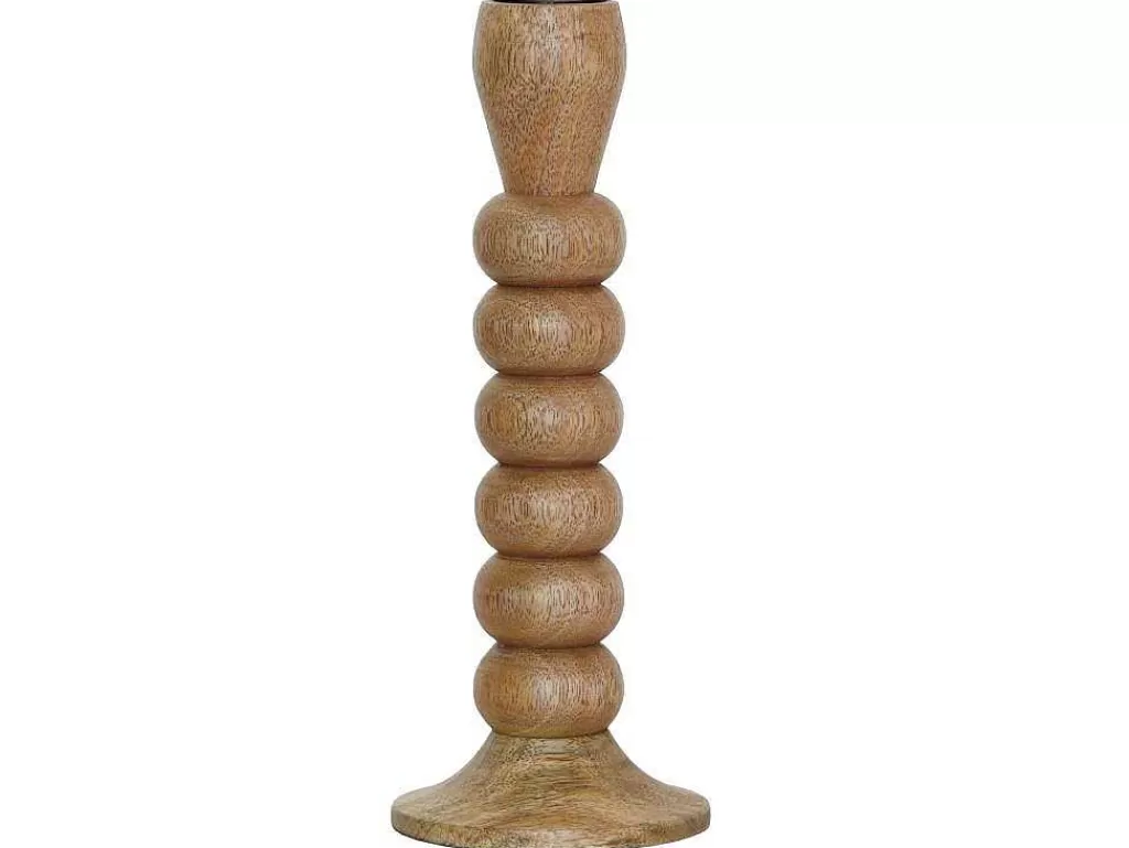 Promoções Decoração*OZAIA Conjunto De 2 Castiçais Em Madeira De Mangueira A.23 Cm Natural - Fainin