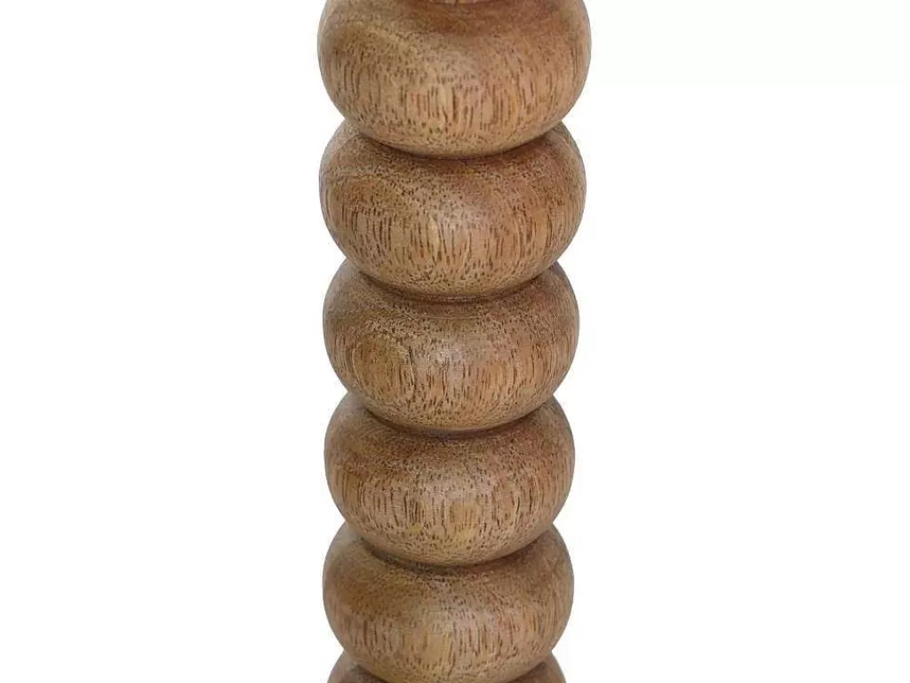 Promoções Decoração*OZAIA Conjunto De 2 Castiçais Em Madeira De Mangueira A.23 Cm Natural - Fainin
