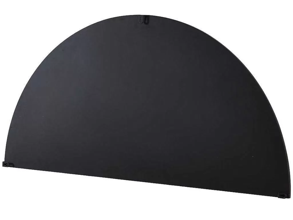 Espelhos*OZAIA Conjunto De 2 Espelhos Semicirculo Design Em Metal C50 X A100 Cm Preto - Gavra