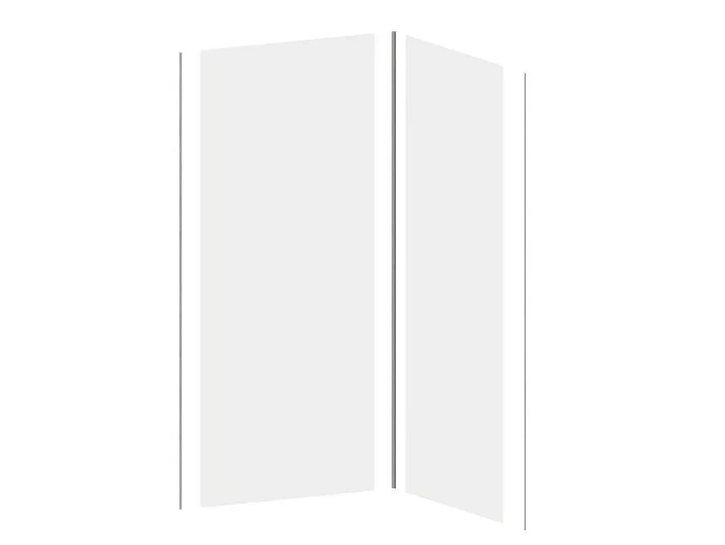 Painel De Parede Para Duche*Shower & Design Conjunto De 2 Paineis De Parede De Casa De Banho Com Perfis Incluidos De 2X L. 90 X A. 210 Cm