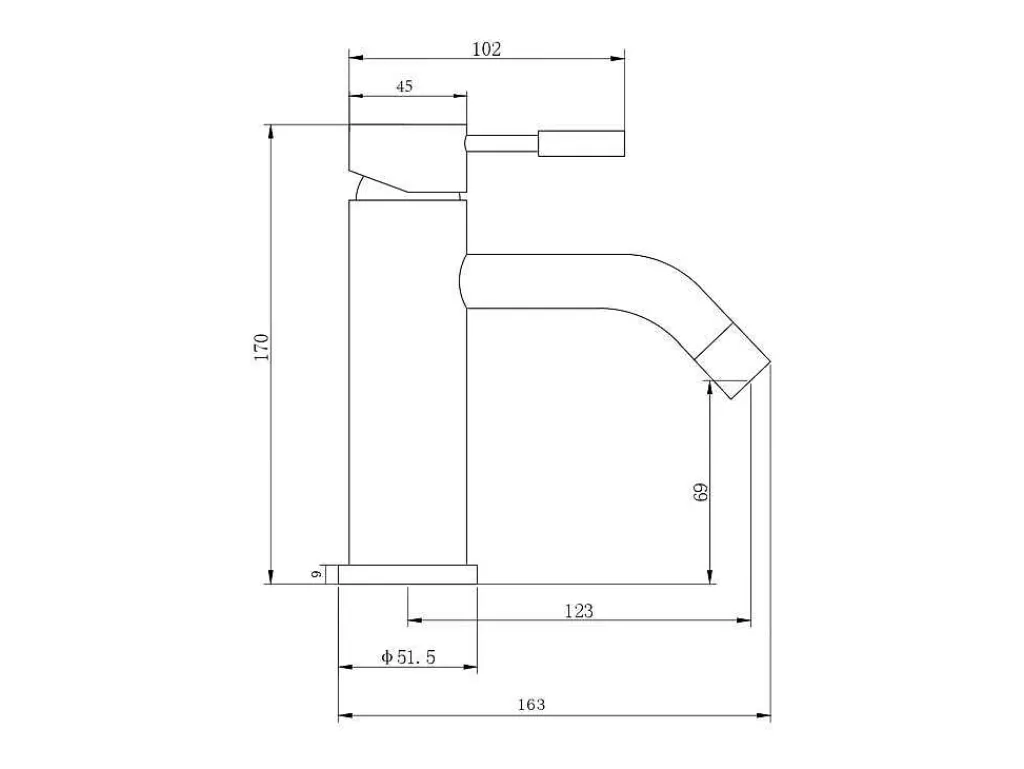 Torneira*Shower & Design Conjunto De 2 Torneiras Misturadoras Mecanicas Arredondadas Inox Cor Niquel Escovado A17 Cm - Salavan