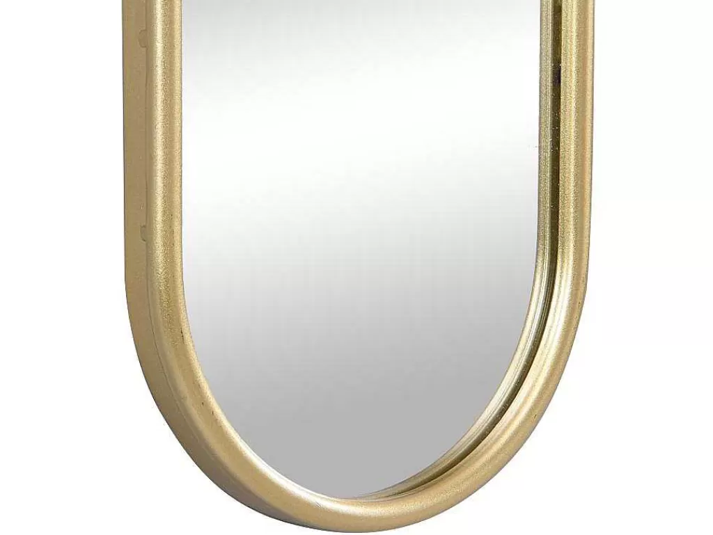 Espelhos*OZAIA Conjunto De 3 Espelhos Ovais Em Metal De L.23 X A.120 Cm Cor Dourado - Jaylen