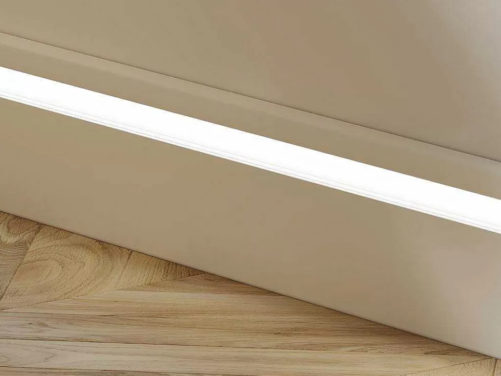 Rodape*Vente-unique Conjunto De 3 RodaPés Em Polistireno C290 X A12 Cm Branco - Ateno
