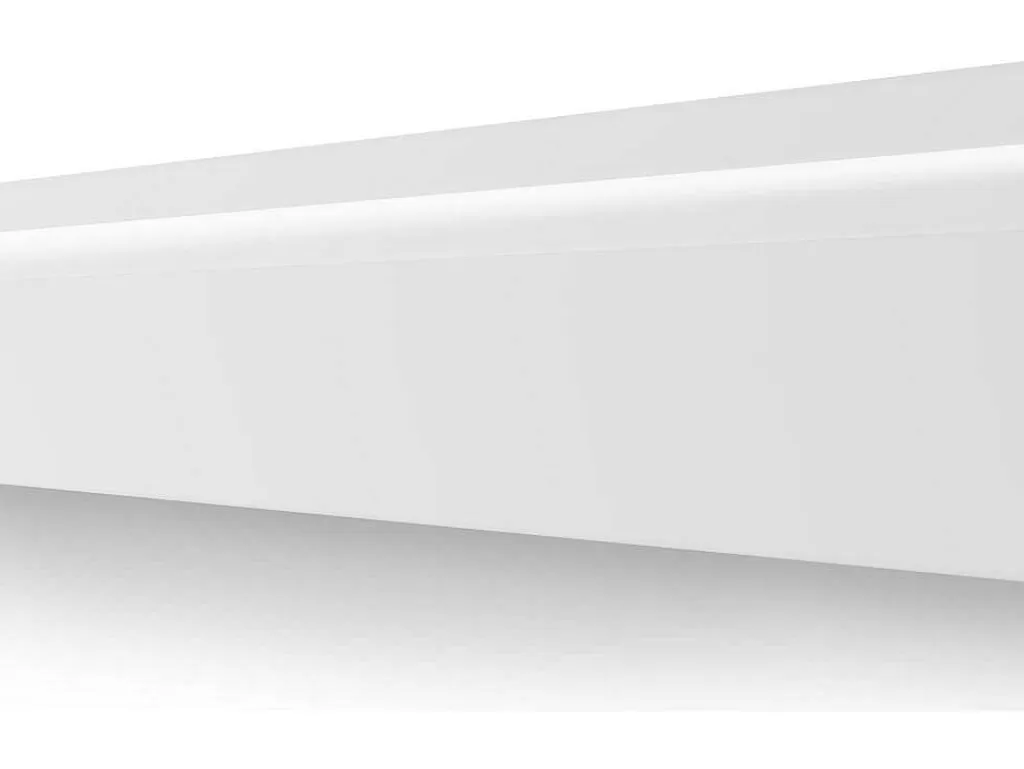 Rodape*Vente-unique Conjunto De 3 RodaPés Em Polistireno C290 X A12 Cm Branco - Ateno