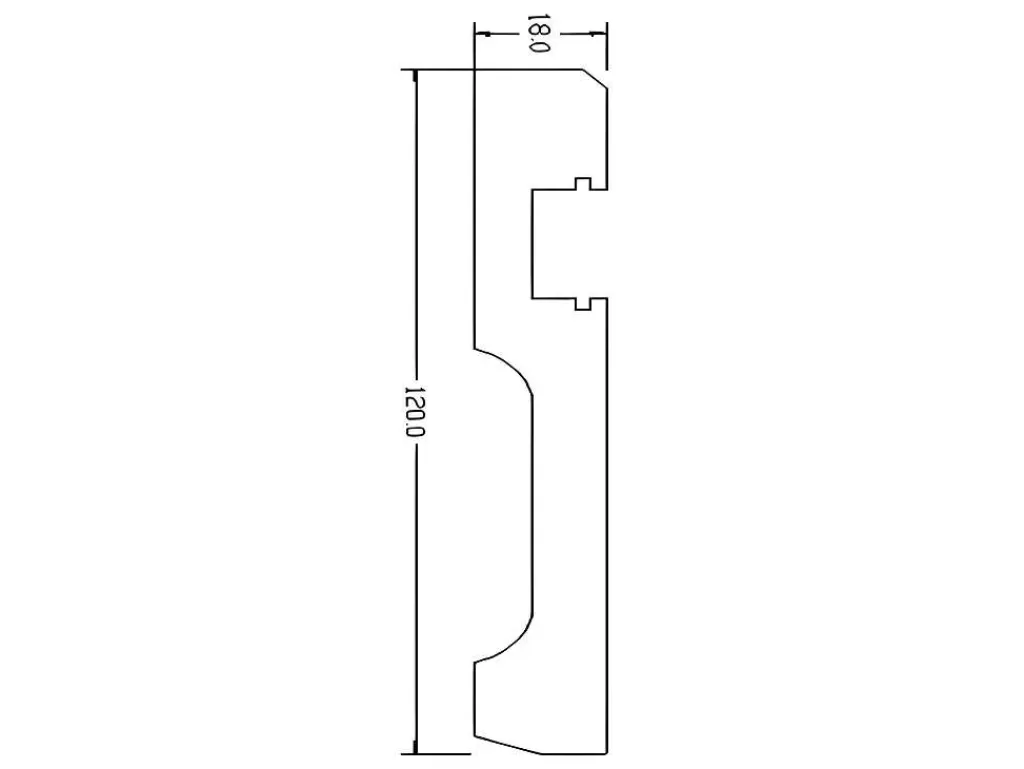 Rodape*Vente-unique Conjunto De 3 RodaPés Em Polistireno C290 X A12 Cm Branco - Ateno