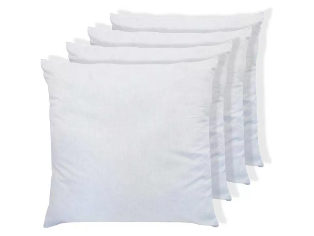 Almofada*DREAMEA Conjunto De 4 Almofadas Calin 60 X 60 Cm 400 G Branco - Torivia