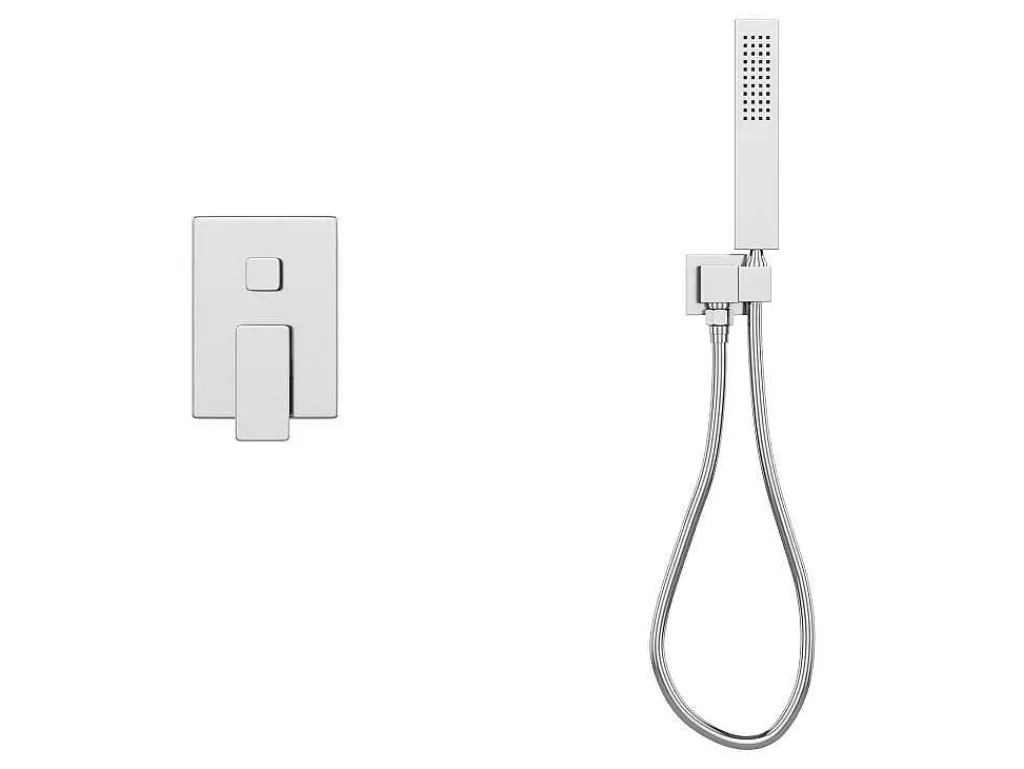 Coluna De Duche*Shower & Design Conjunto De Duche Encastravel Com Torneira Misturadora Mecanica Cor Niquel Escovado - Tocantis
