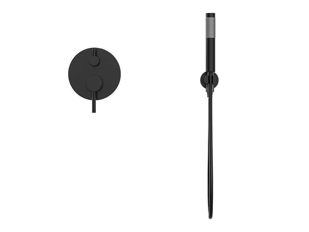 Coluna De Duche*Shower & Design Conjunto De Duche Encastravel Com Torneira Misturadora Mecanica Preto Mate - Tamise