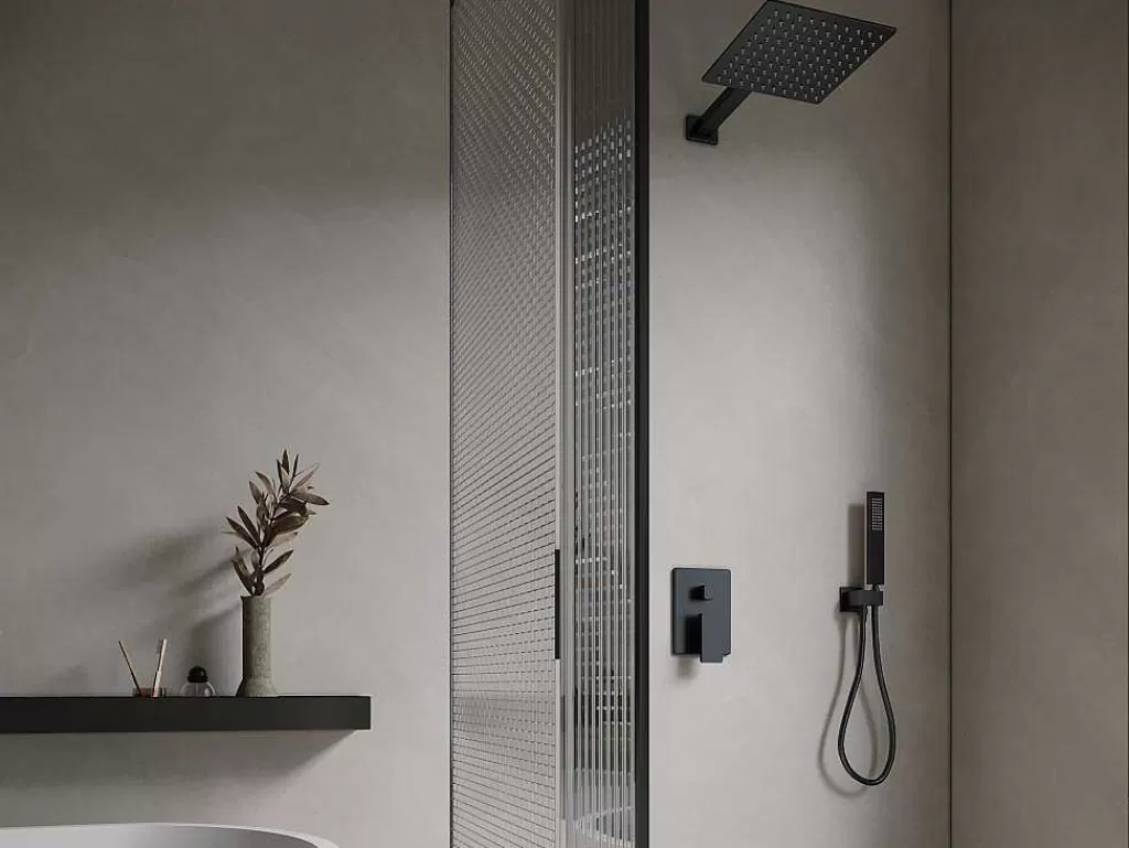 Coluna De Duche*Shower & Design Conjunto De Duche Encastravel Com Torneira Misturadora Mecanica Preto Mate - Tocantis