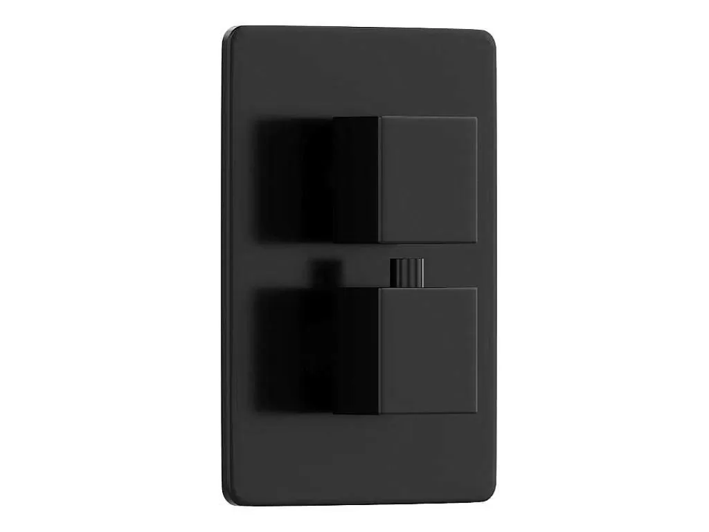 Coluna De Duche*Shower & Design Conjunto De Duche Encastravel Com Torneira Misturadora Termostatica E Suporte De Parede Regulavel Preto Mate - Terek