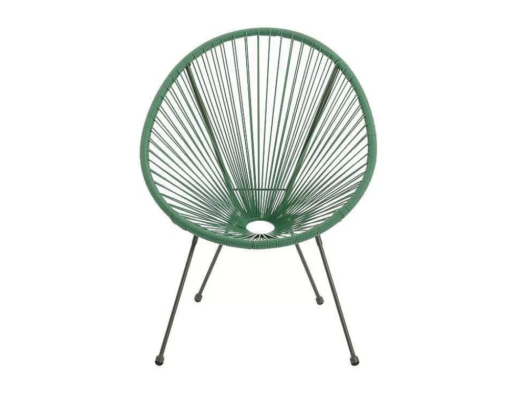 Conjunto Relax De Jardim*MYLIA Conjunto De Jardim Em Fios De Resina Entrancados, 2 Cadeiroes, Um Banco E Uma Mesa Caqui - Alios Iii De