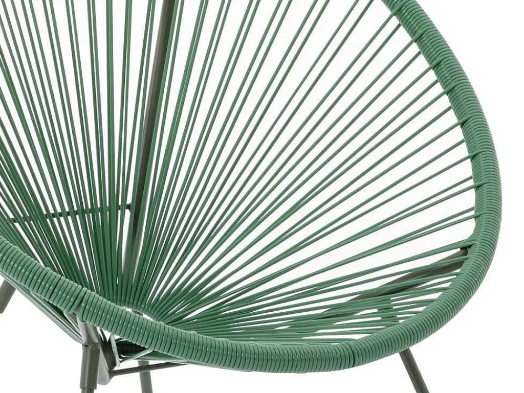 Conjunto Relax De Jardim*MYLIA Conjunto De Jardim Em Fios De Resina Entrancados, 2 Cadeiroes, Um Banco E Uma Mesa Caqui - Alios Iii De