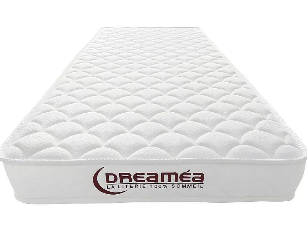 Conjunto Colchão E Sommier*DREAMEA Conjunto Estrado De Ripas + Colchão De Espuma Acolhimento Memória De Forma Com 15 Cm De EsPéssura De 90 X 190 Cm - Pelops Da