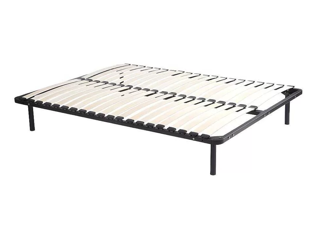Conjunto Colchão E Sommier*Morgengold Conjunto Estrutura De Ripas + Colchão De Molas Wolkenlos De - 140X190 Cm