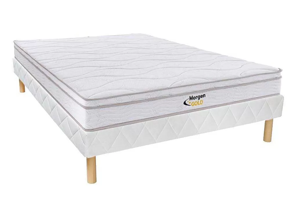 Conjunto Colchão E Sommier*Morgengold Conjunto Sommier + Colchão De Molas 3 Zonas Wolkentanz Da - 140 X 190 Cm
