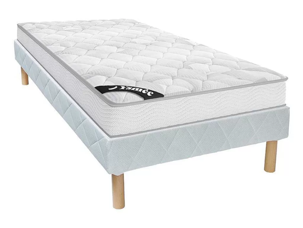 Conjunto Colchão E Sommier*Ysmée Conjunto Sommier + Colchão De Molas Ensacadas EsPéssura 20 Cm E Dimensao 90 X 190 Cm - Songe Da Ysmee