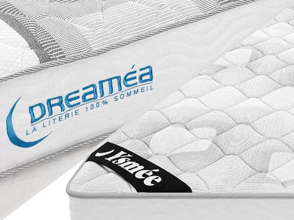 Conjunto Colchão E Sommier*Ysmée Conjunto Sommier + Colchão De Molas Ensacadas EsPéssura 20 Cm E Dimensao 90 X 190 Cm - Songe Da Ysmee