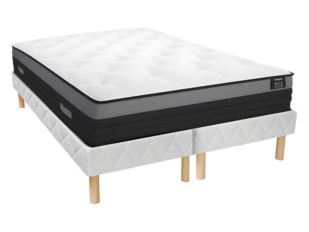 Conjunto Colchão E Sommier*Ysmée Conjunto Sommier + Colchão Molas Ensacadas Airplay Da Dreamea Play - 180 X 200 Cm