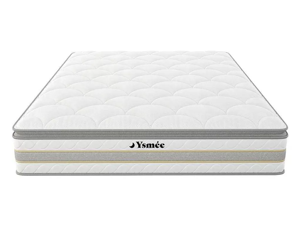 Conjunto Colchão E Sommier*Ysmée Conjunto Sommier + Colchão Molas Ensacadas E Sobrecolchão Integrado Canterbury Da Dreamea - 160 X 200 Cm