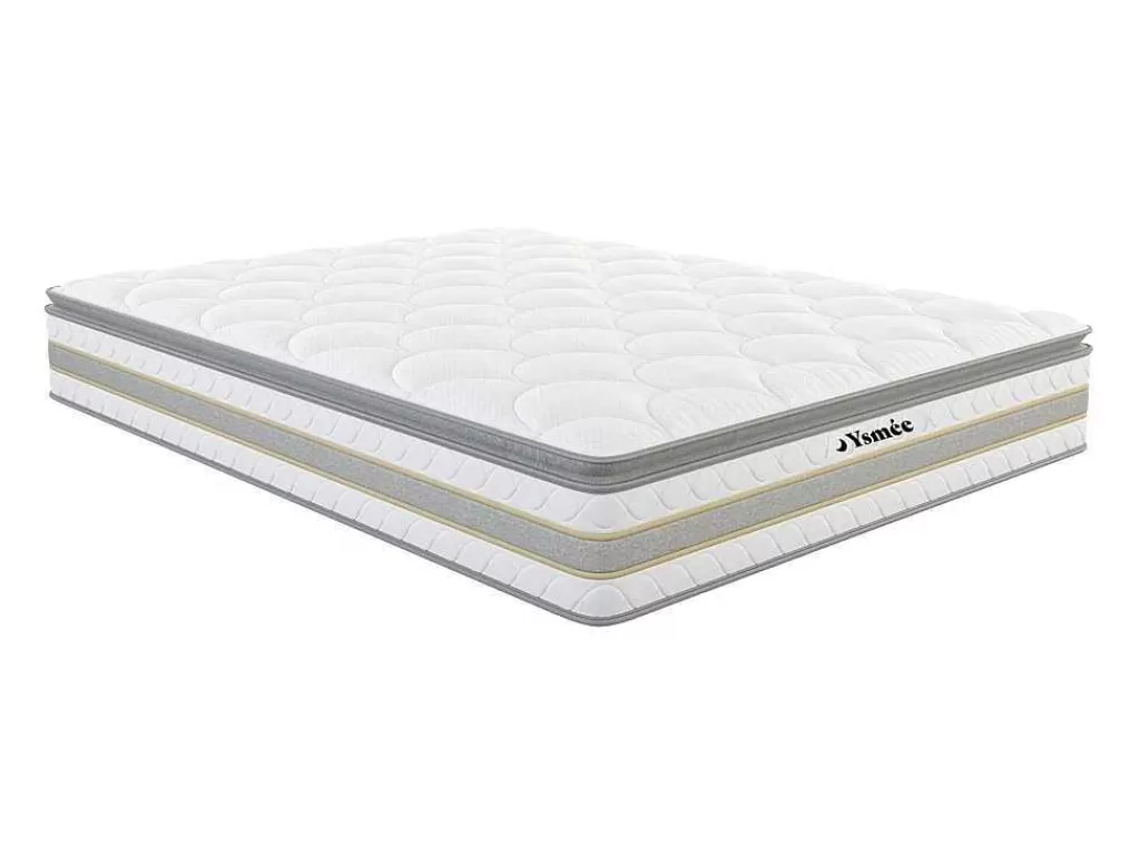 Conjunto Colchão E Sommier*Ysmée Conjunto Sommier + Colchão Molas Ensacadas E Sobrecolchão Integrado Canterbury Da Dreamea - 180 X 200 Cm