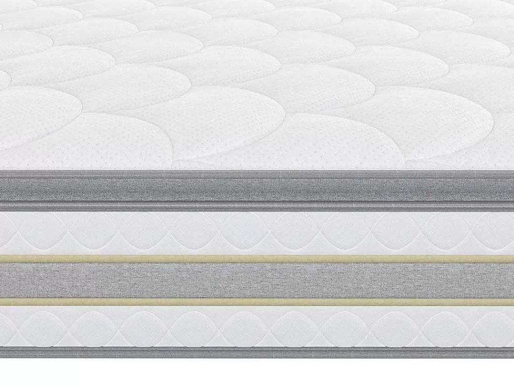Conjunto Colchão E Sommier*Ysmée Conjunto Sommier + Colchão Molas Ensacadas E Sobrecolchão Integrado Canterbury Da Dreamea - 180 X 200 Cm