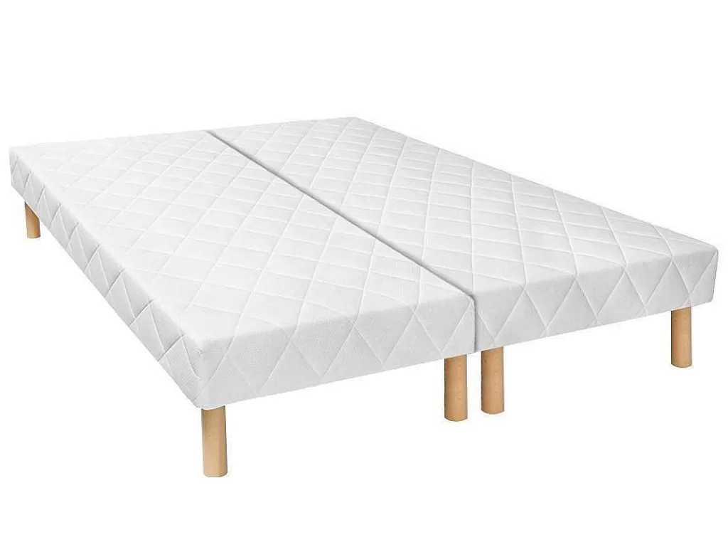 Conjunto Colchão E Sommier*Ysmée Conjunto Sommier + Colchão Molas Ensacadas E Sobrecolchão Integrado Canterbury Da Dreamea - 180 X 200 Cm