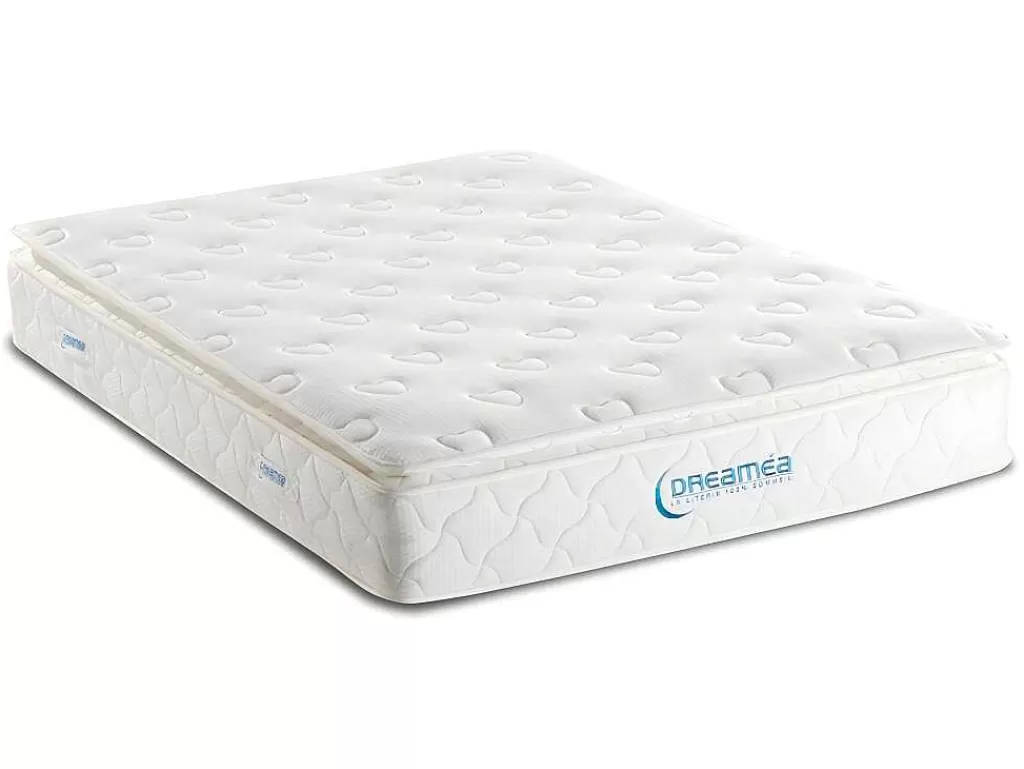 Conjunto Colchão E Sommier*DREAMEA Conjunto Sommier + Colchão Molas Ensacadas Sobrecolchão Integrado American Dream Da - 140 X 190 Cm