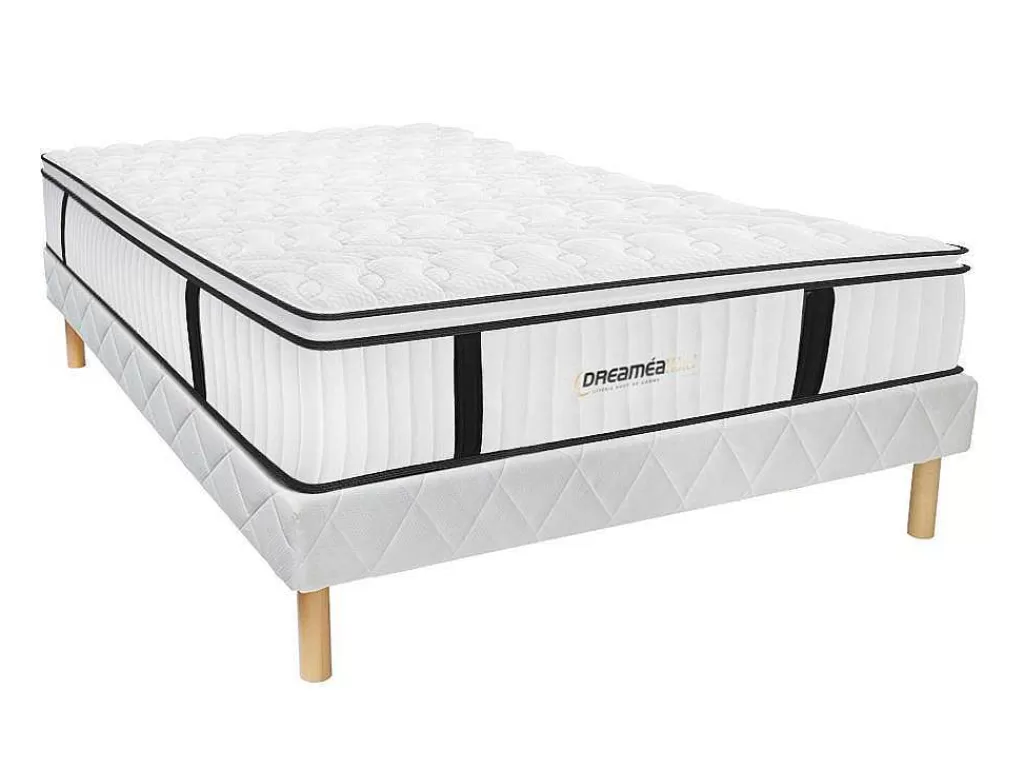Conjunto Colchão E Sommier*DREAMEA HOTEL Conjunto Sommier E Colchão Antifogo Molas Ensacadas E Sobrecolchão Integrado 160X200 Cm - Delice Da