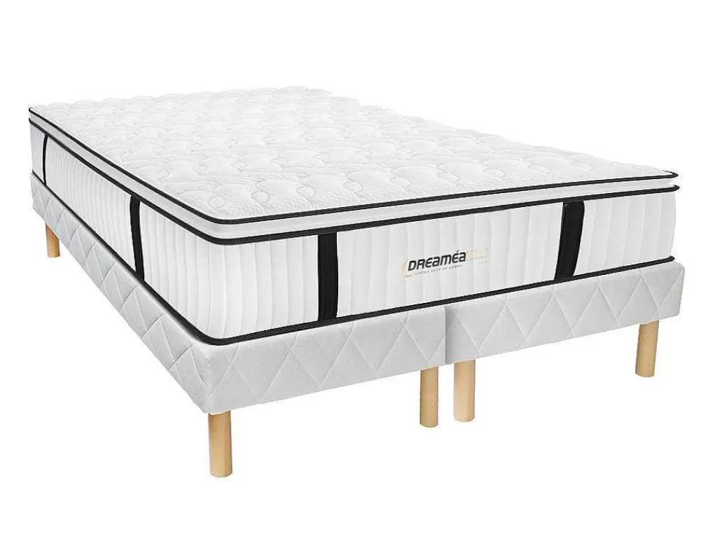 Conjunto Colchão E Sommier*DREAMEA HOTEL Conjunto Sommier E Colchão Antifogo Molas Ensacadas E Sobrecolchão Integrado 180X200 Cm - Delice Da