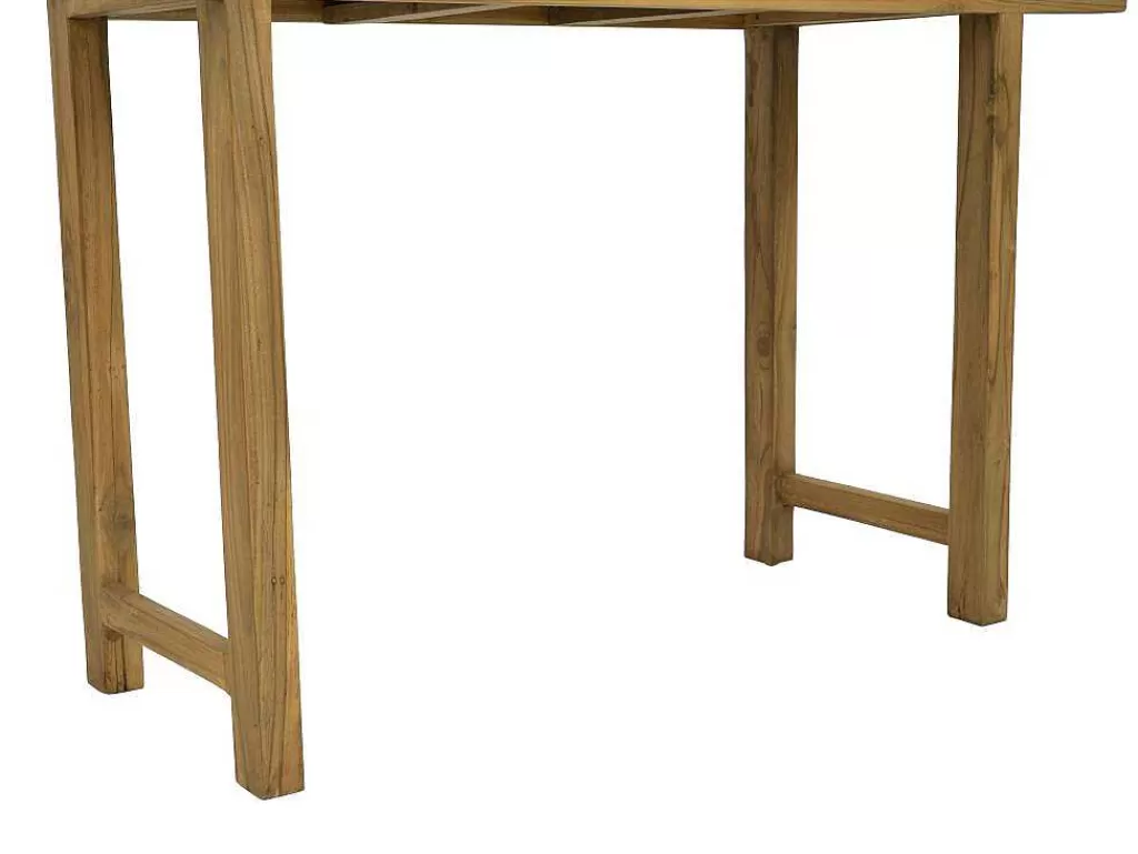 Consola*Vente-unique Consola Com 3 Gavetas Em Teca Cor Natural - Wekea