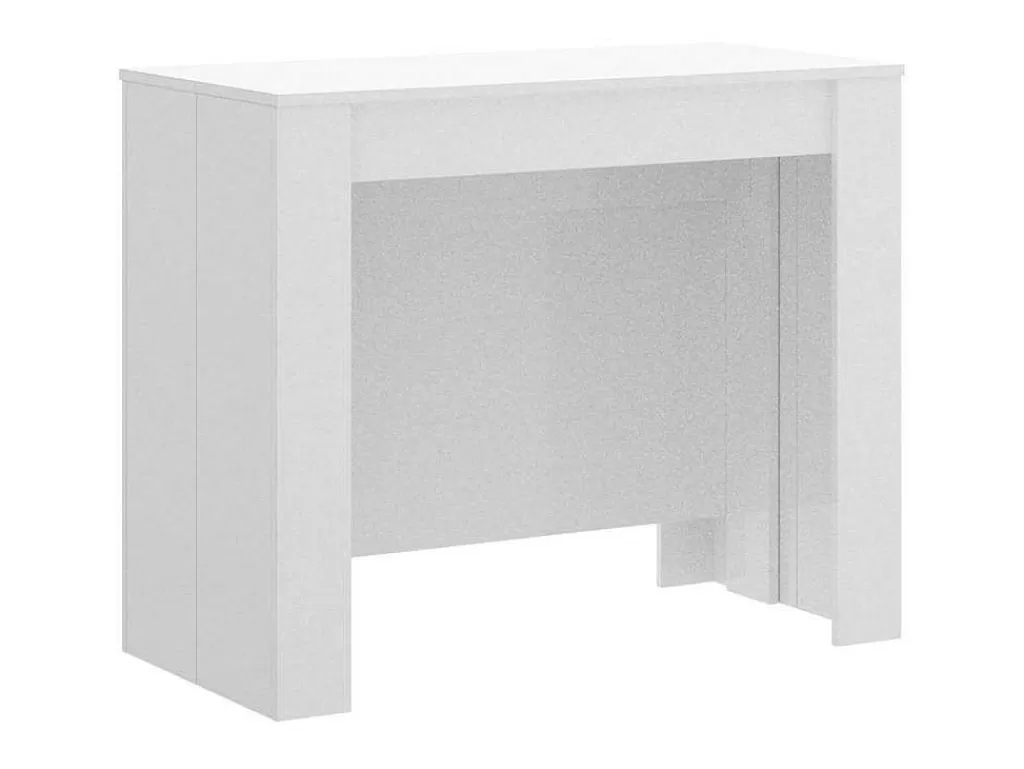 Promoções Sala*Vente-unique Consola Extensivel Onega - 10 Lugares - 4 Extensoes - Cor: Branca