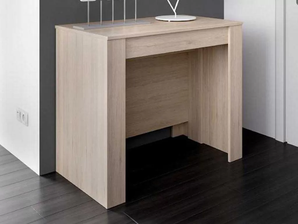 Consola*Vente-unique Consola Extensivel Onega - 10 Lugares - 4 Extensoes - Cor: Carvalho